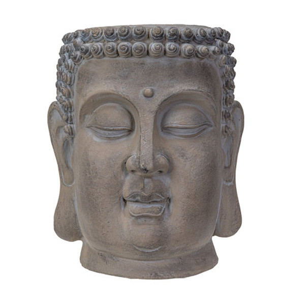Buddha Head Vase Zen Sculptural Statue Vessel Spiritual calming Artwork